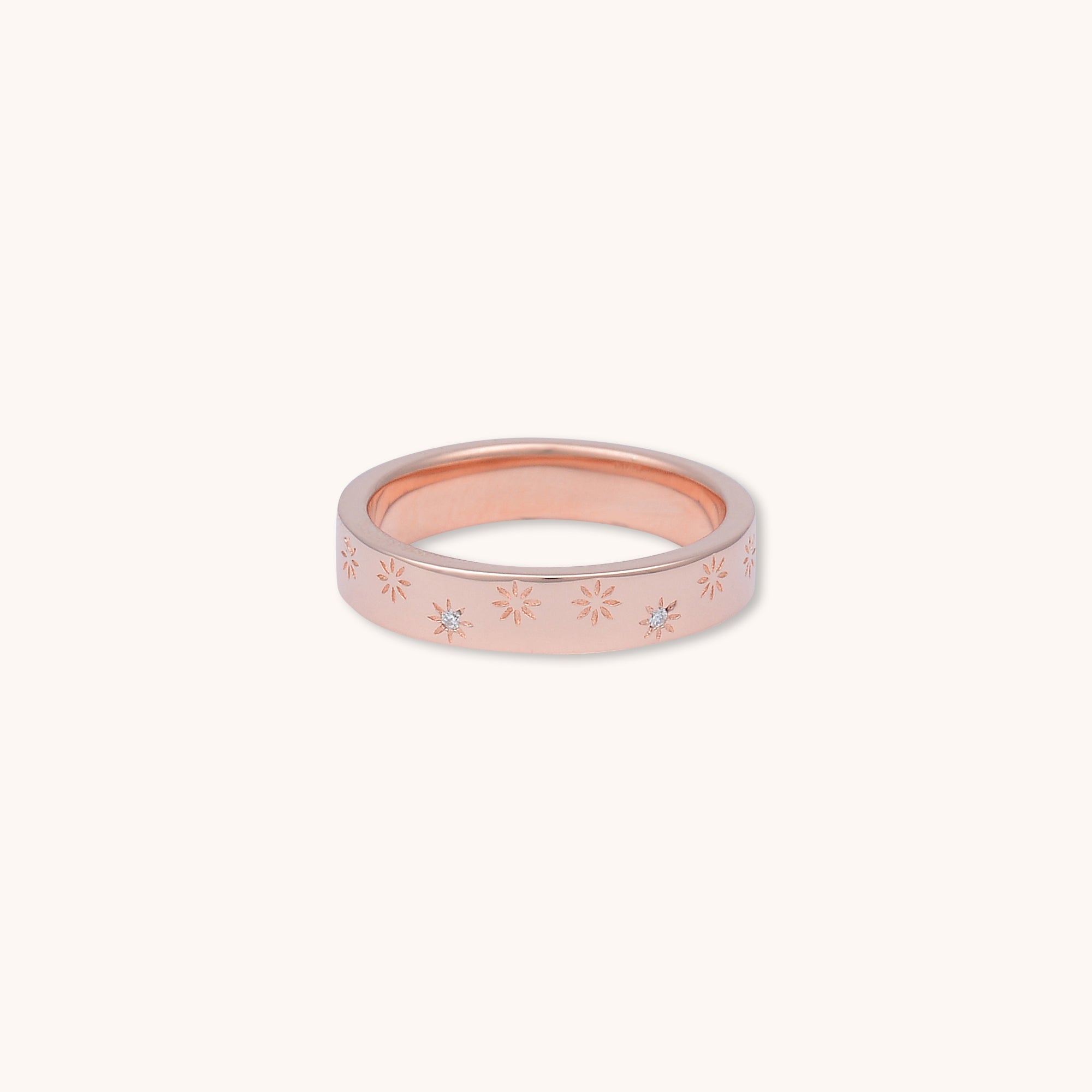North Star Ring Rose Gold