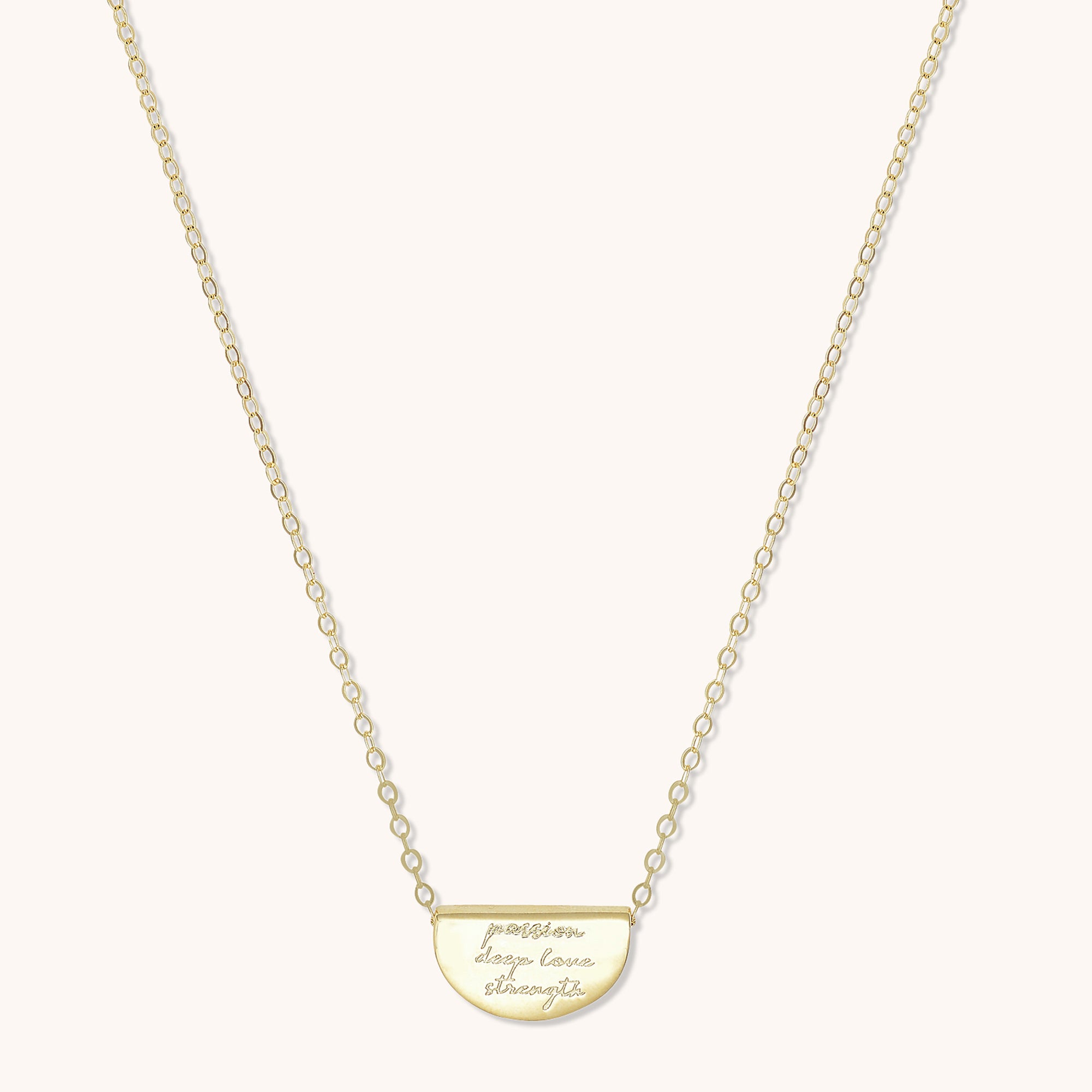 Birth Flower Necklace January (Carnation) Gold